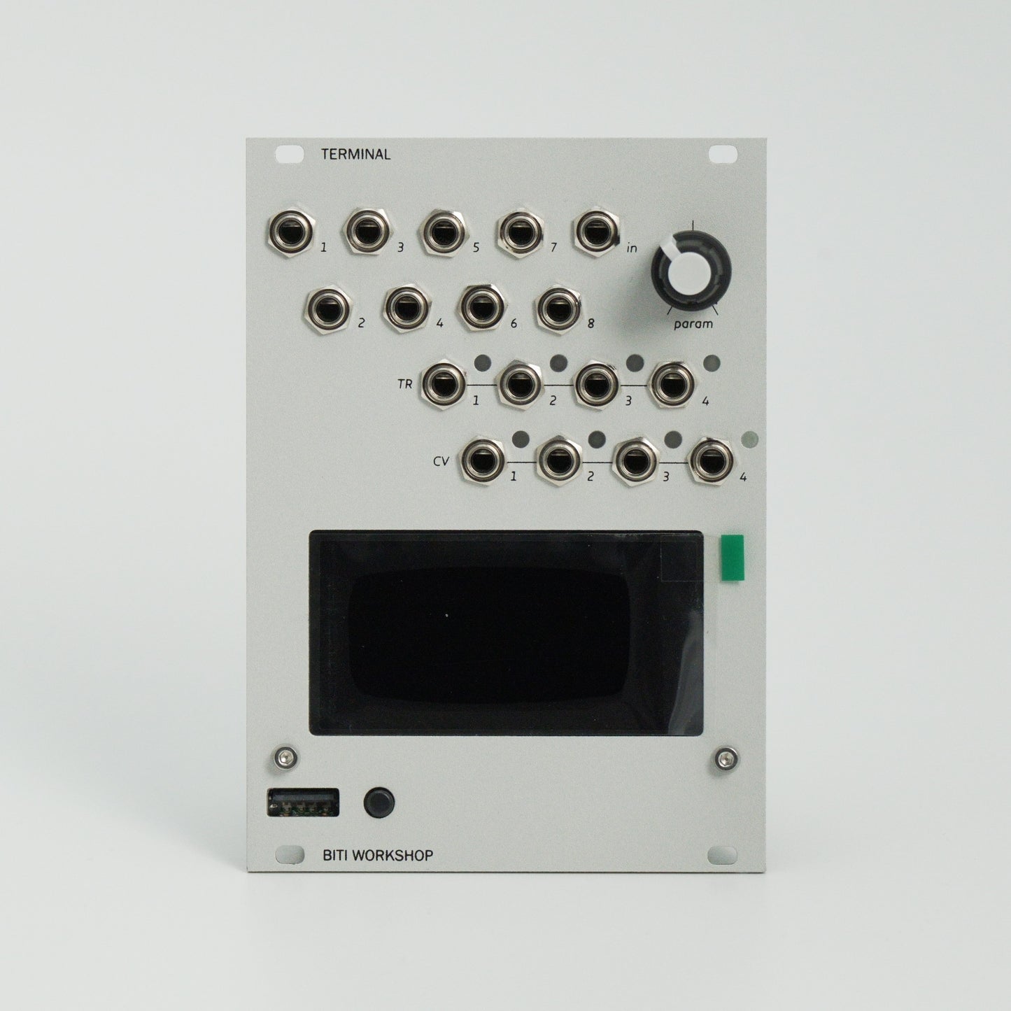 biti workshop terminal (monome teletype clone) silver panel